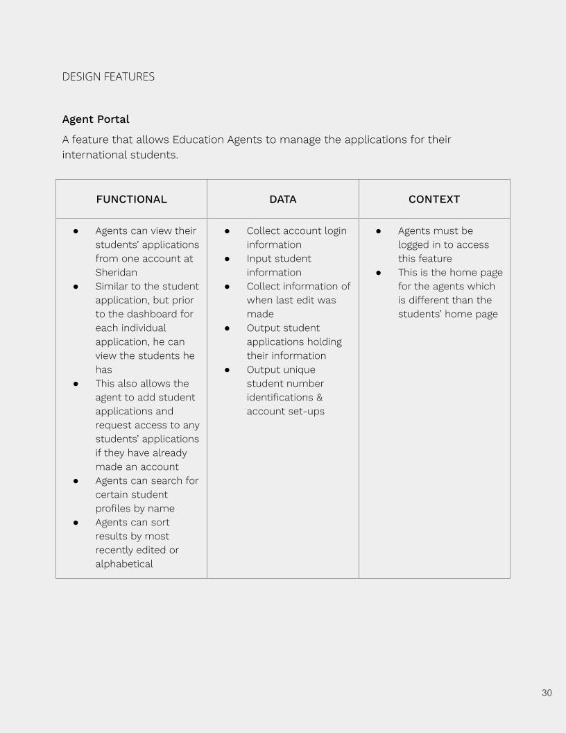 List Of Design Requirements OR Features, Page 2